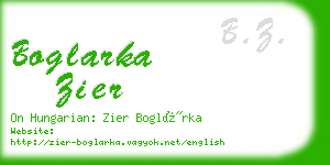 boglarka zier business card